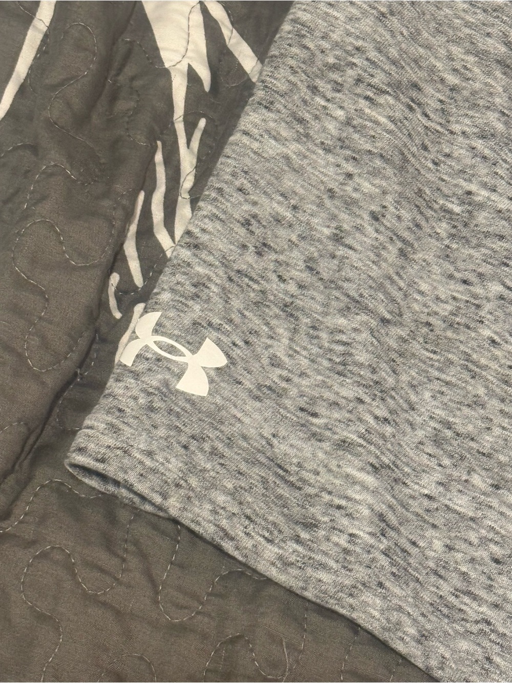 Under Armour Men's Heather Gray Athletic Knit Shorts - Picture 2 of 4